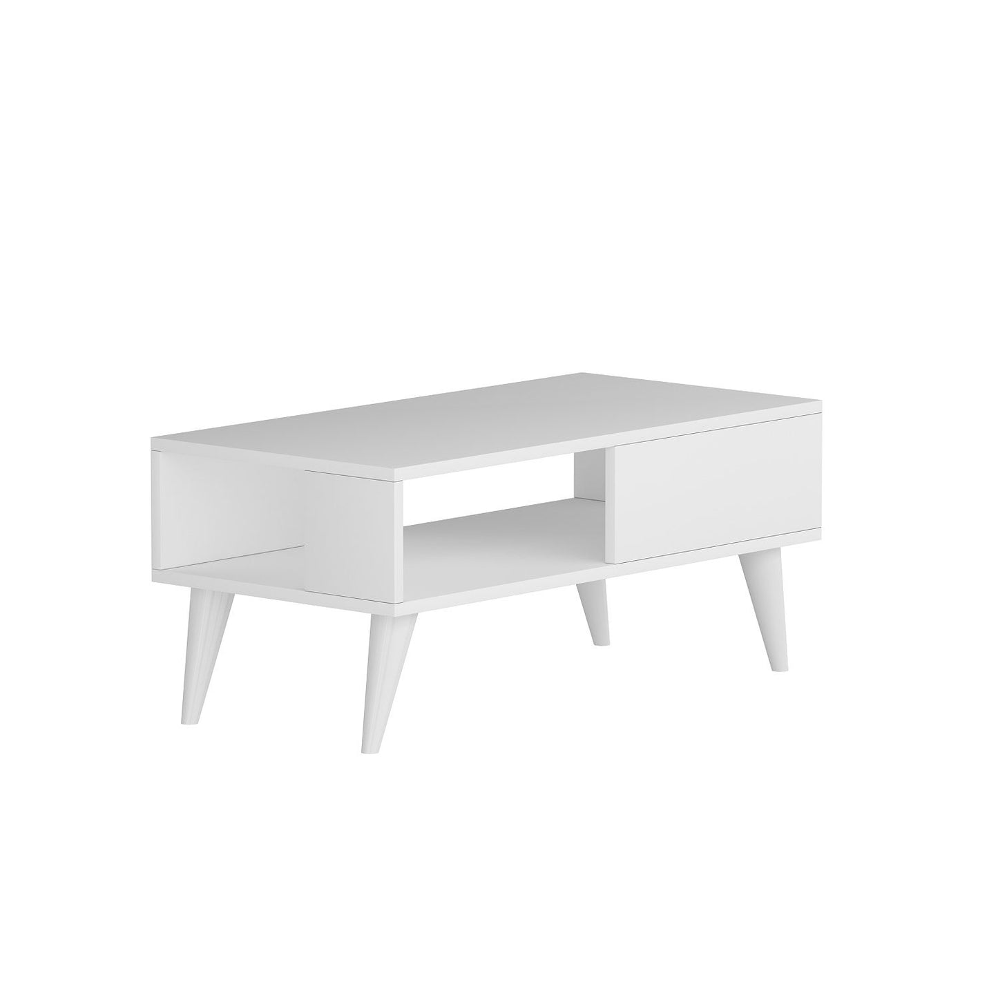 Τραπεζάκι Σαλονιού Λευκό 90 x 45 x 40 εκ GR475OLV1326