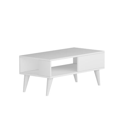 Τραπεζάκι Σαλονιού Λευκό 90 x 45 x 40 εκ GR475OLV1326