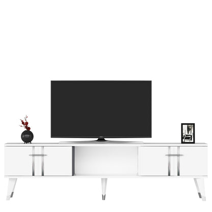 Έπιπλο Τηλεόρασης TV Βάση Σύνθεση Λευκό Silver | 475OLV2699