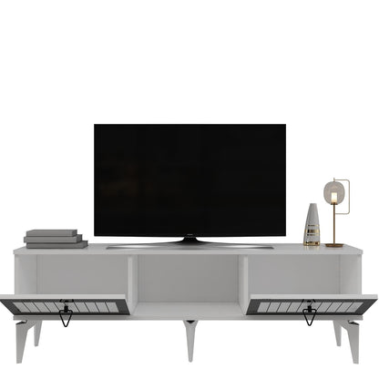 Έπιπλο Τηλεόρασης TV Βάση Σύνθεση Λευκό Silver | 475OLV2908