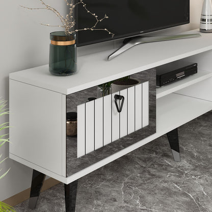Έπιπλο Τηλεόρασης TV Βάση Σύνθεση Λευκό Silver | 475OLV2920