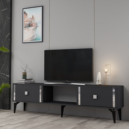 Έπιπλο Τηλεόρασης TV Βάση Σύνθεση Ανθρακί Silver | 475OLV2930