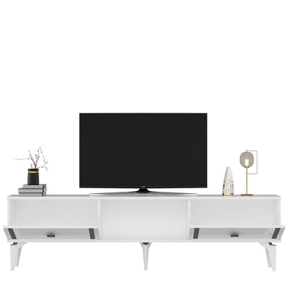 Έπιπλο Τηλεόρασης TV Βάση Σύνθεση Λευκό Silver | 475OLV2932