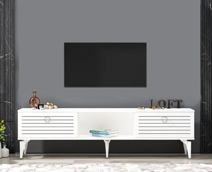 Έπιπλο Τηλεόρασης TV Βάση Σύνθεση Λευκό | 475OLV2934