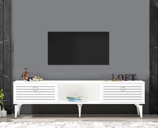 Έπιπλο Τηλεόρασης TV Βάση Σύνθεση Λευκό | 475OLV2934