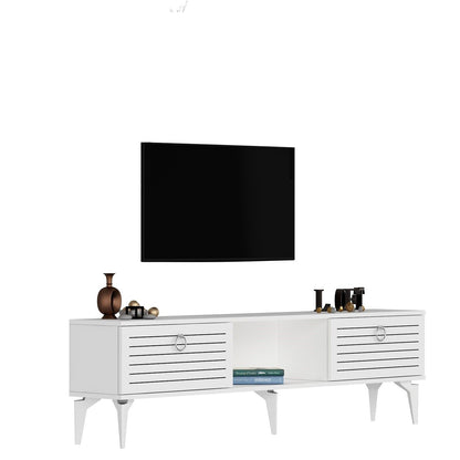 Έπιπλο Τηλεόρασης TV Βάση Σύνθεση Λευκό | 475OLV2934