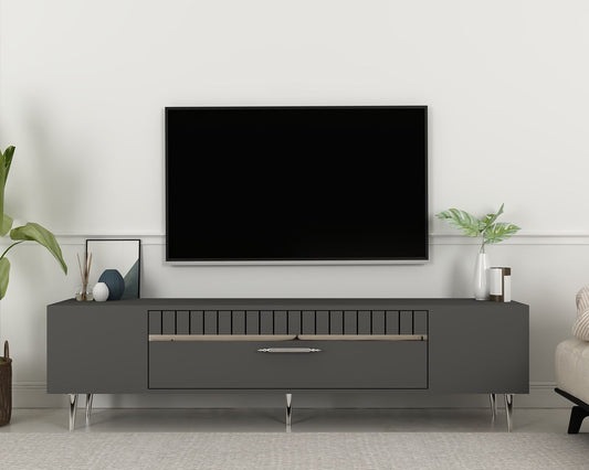 Έπιπλο Τηλεόρασης TV Βάση Σύνθεση Ανθρακί Silver | 475OLV2990