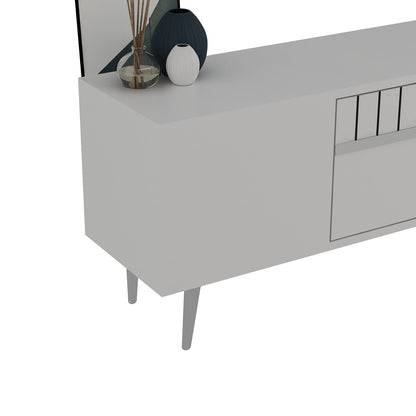 Έπιπλο Τηλεόρασης TV Βάση Σύνθεση Λευκό Silver | 475OLV2991