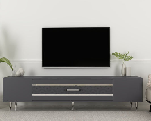Έπιπλο Τηλεόρασης TV Βάση Σύνθεση Ανθρακί Silver | 475OLV3000