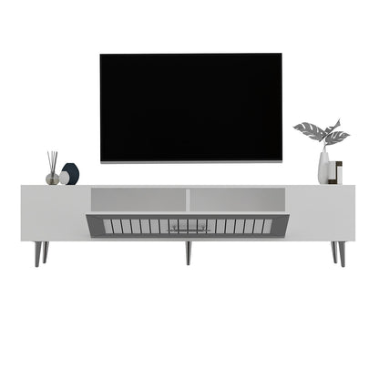Έπιπλο Τηλεόρασης TV Βάση Σύνθεση Λευκό Silver | 475OLV3011