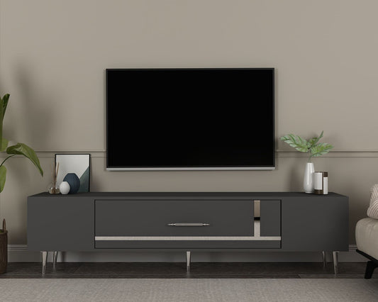 Έπιπλο Τηλεόρασης TV Βάση Σύνθεση Ανθρακί Silver | 475OLV3018