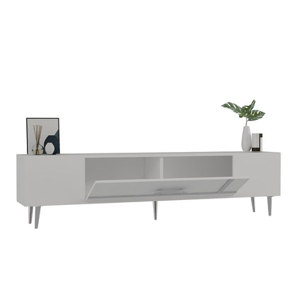Έπιπλο Τηλεόρασης TV Βάση Σύνθεση Λευκό Silver | 475OLV3019
