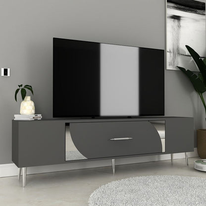 Έπιπλο Τηλεόρασης TV Βάση Σύνθεση Ανθρακί Silver | 475OLV3024