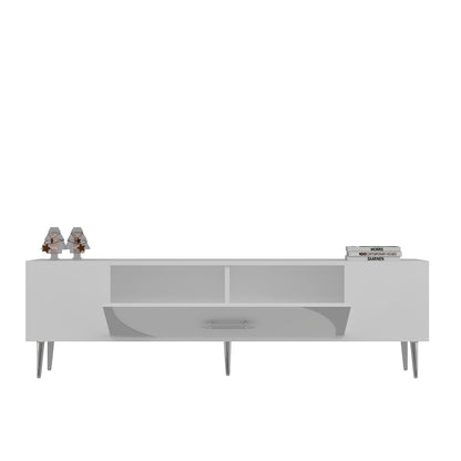 Έπιπλο Τηλεόρασης TV Βάση Σύνθεση Λευκό Silver | 475OLV3025