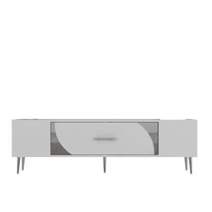 Έπιπλο Τηλεόρασης TV Βάση Σύνθεση Λευκό Silver | 475OLV3025