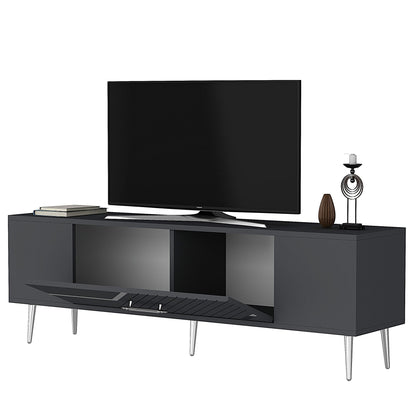 Έπιπλο Τηλεόρασης TV Βάση Σύνθεση Ανθρακί Silver | 475OLV3056