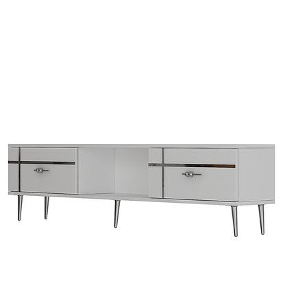 Έπιπλο Τηλεόρασης TV Βάση Σύνθεση Λευκό Silver | 475OLV3062