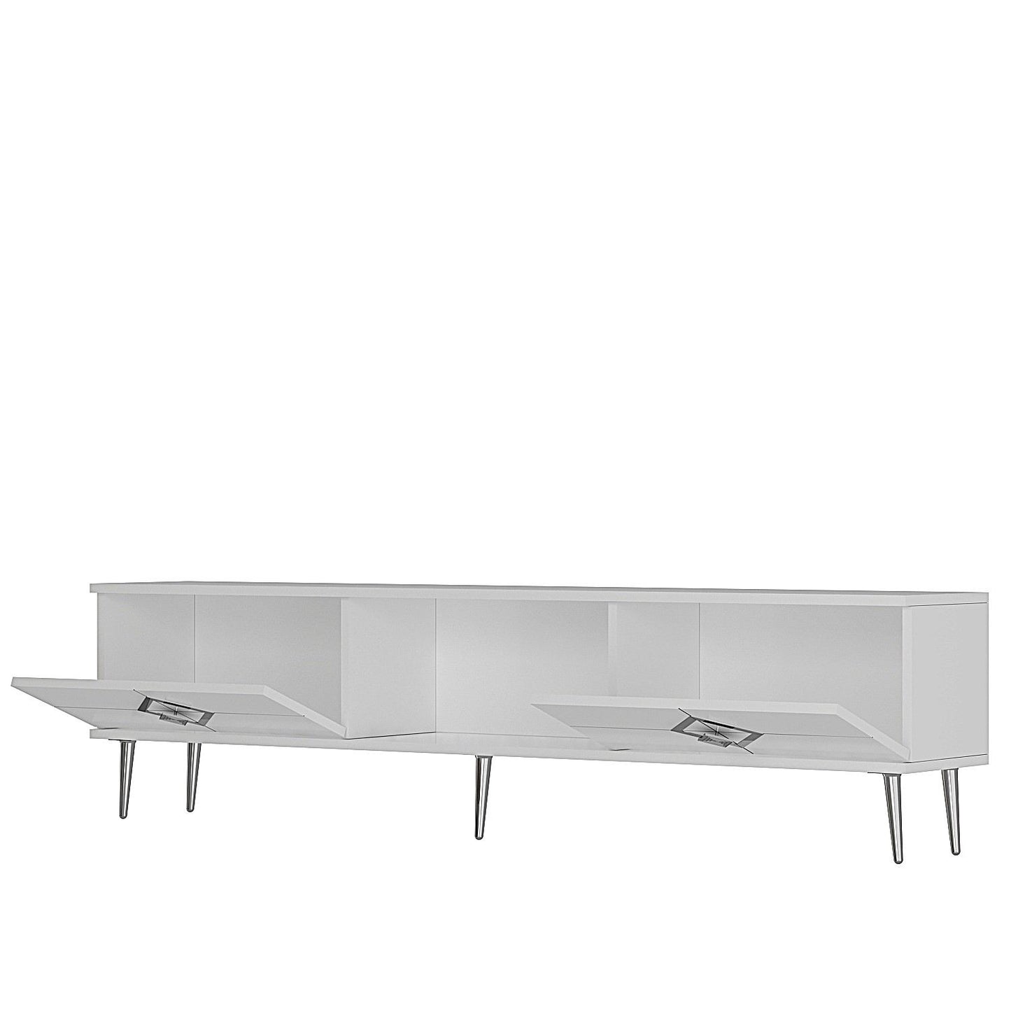 Έπιπλο Τηλεόρασης TV Βάση Σύνθεση Λευκό Silver | 475OLV3082