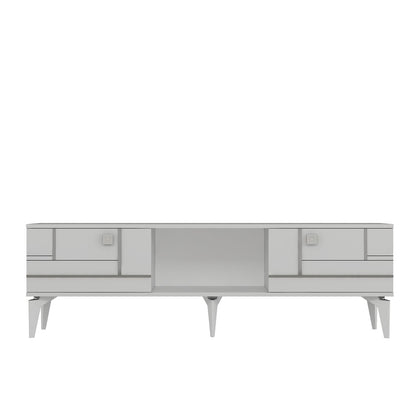 Έπιπλο Τηλεόρασης TV Βάση Σύνθεση Λευκό Silver | 475OLV3090