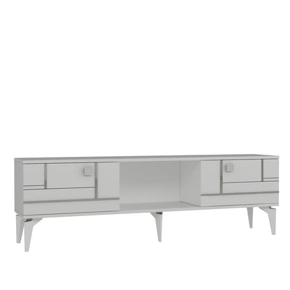Έπιπλο Τηλεόρασης TV Βάση Σύνθεση Λευκό Silver | 475OLV3090