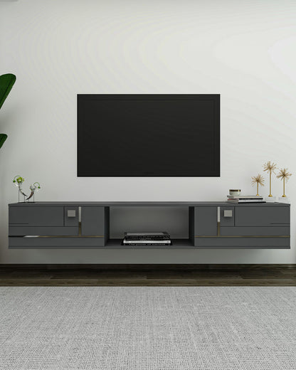 Έπιπλο Τηλεόρασης TV Βάση Σύνθεση Ανθρακί Silver | 475OLV3302