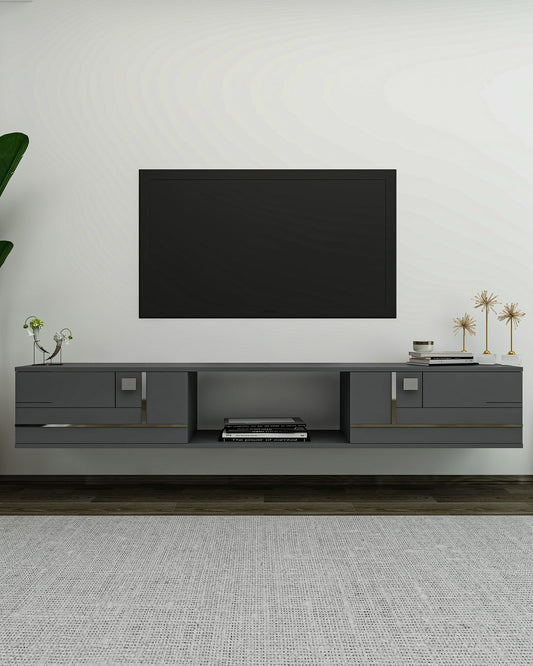 Έπιπλο Τηλεόρασης TV Βάση Σύνθεση Ανθρακί Silver | 475OLV3302