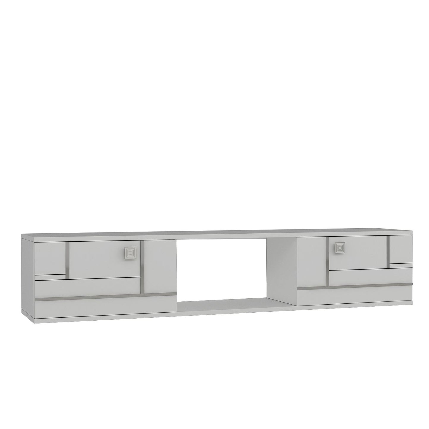 Έπιπλο Τηλεόρασης TV Βάση Σύνθεση Λευκό Silver | 475OLV3304