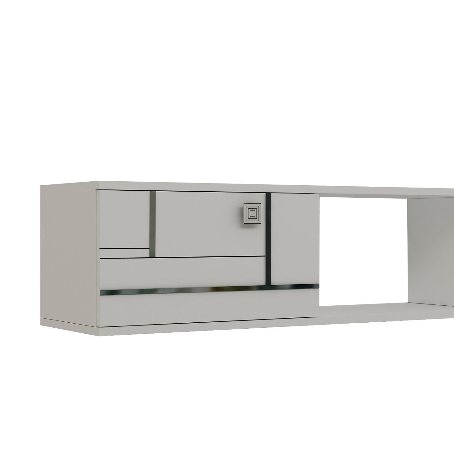 Έπιπλο Τηλεόρασης TV Βάση Σύνθεση Λευκό Silver | 475OLV3304