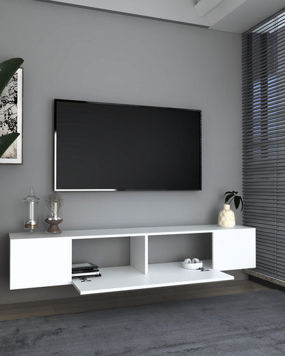 Έπιπλο Τηλεόρασης TV Βάση Σύνθεση Λευκό | 475OLV3316