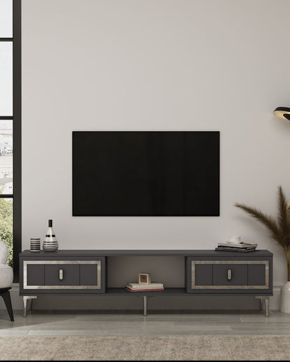 Έπιπλο Τηλεόρασης TV Βάση Σύνθεση Ανθρακί Silver | 475OLV3350
