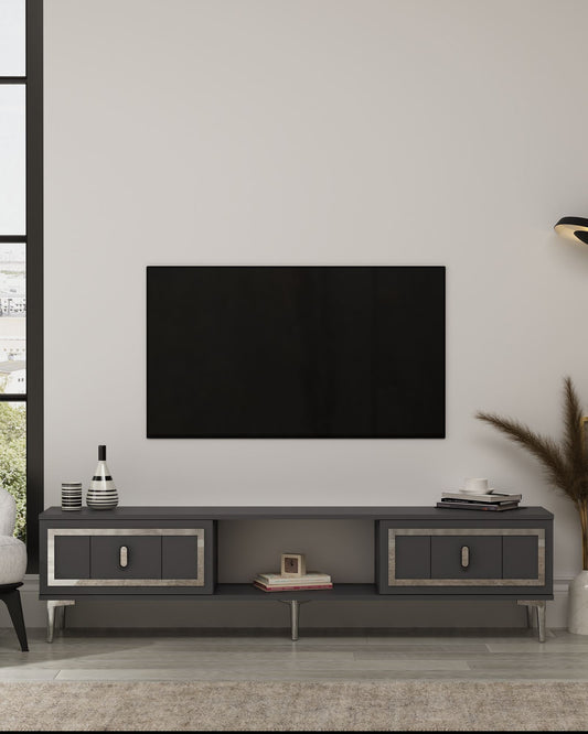 Έπιπλο Τηλεόρασης TV Βάση Σύνθεση Ανθρακί Silver | 475OLV3350