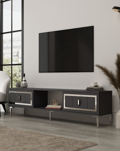 Έπιπλο Τηλεόρασης TV Βάση Σύνθεση Ανθρακί Silver | 475OLV3350