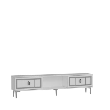 Έπιπλο Τηλεόρασης TV Βάση Σύνθεση Λευκό Silver | 475OLV3352