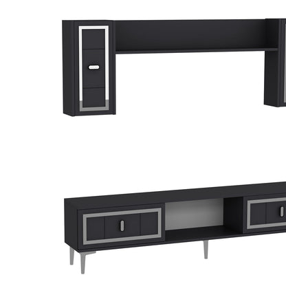 Έπιπλο Τηλεόρασης TV Βάση Σύνθεση Ανθρακί Silver | 475OLV3370