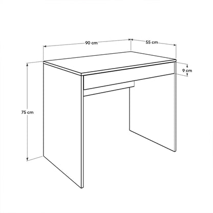 Γραφείο Υπολογιστή και Μελέτης 90x75x55 εκ. Diamond Λευκό | 479ADR1153
