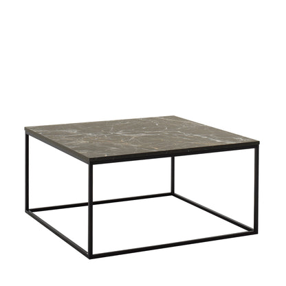 Τραπεζάκι Σαλονιού Μαύρο - Marble 80 x 80 x 42 εκ GR479ADR1404