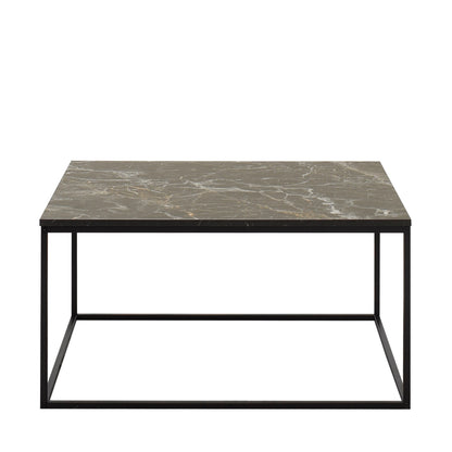 Τραπεζάκι Σαλονιού Μαύρο - Marble 80 x 80 x 42 εκ GR479ADR1404