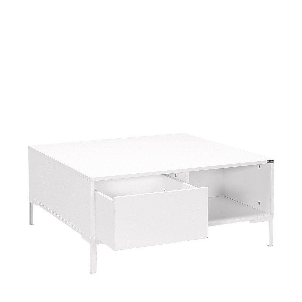Τραπεζάκι Σαλονιού Diamond Λευκό 90 x 90 x 42 εκ GR479ADR1420