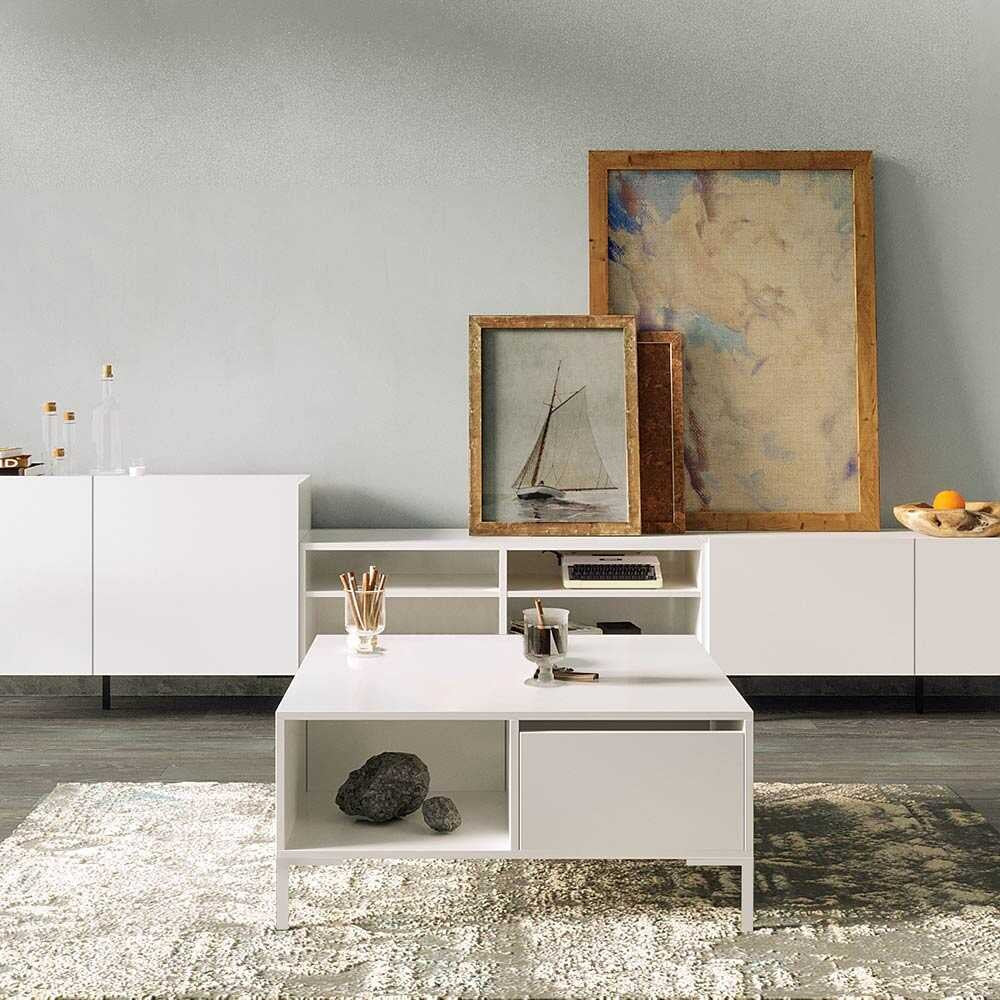Τραπεζάκι Σαλονιού Diamond Λευκό 90 x 90 x 42 εκ GR479ADR1420