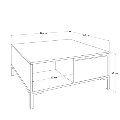 Τραπεζάκι Σαλονιού Taupe 90 x 90 x 42 εκ GR479ADR1421