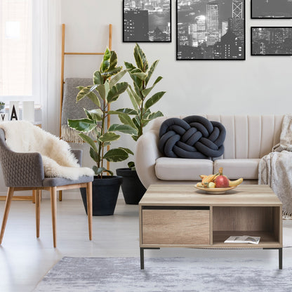 Τραπεζάκι Σαλονιού Taupe 90 x 90 x 42 εκ GR479ADR1421