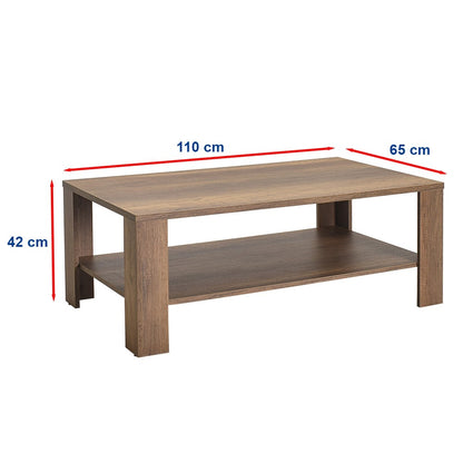 Τραπεζάκι Σαλονιού Καρυδί 110 x 65 x 42 εκ GR479ADR1812
