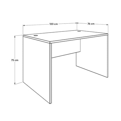 Γραφείο Υπολογιστή και Μελέτης 120x75x76 εκ. Λευκό | 479ADR2706