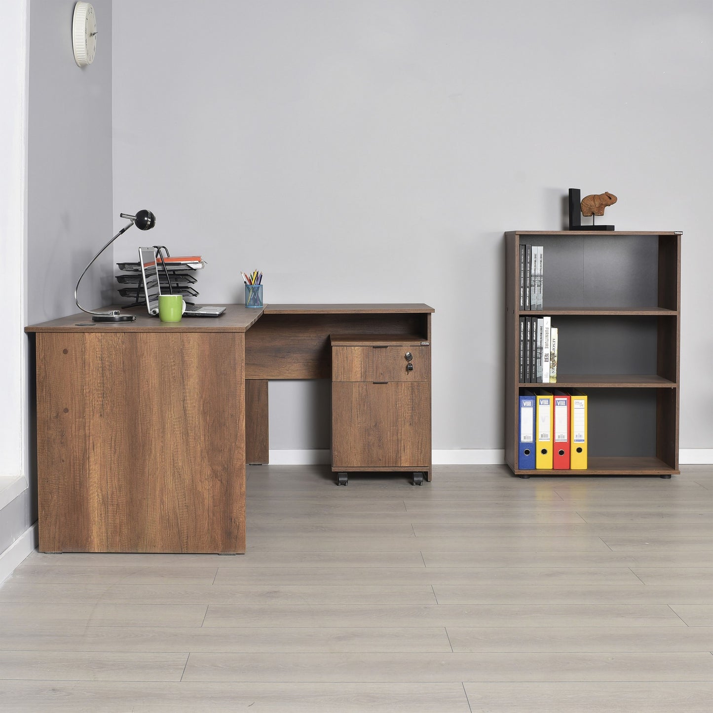 Γραφείο Υπολογιστή και Μελέτης 160x75x144 εκ. Καρυδί | 479ADR2709