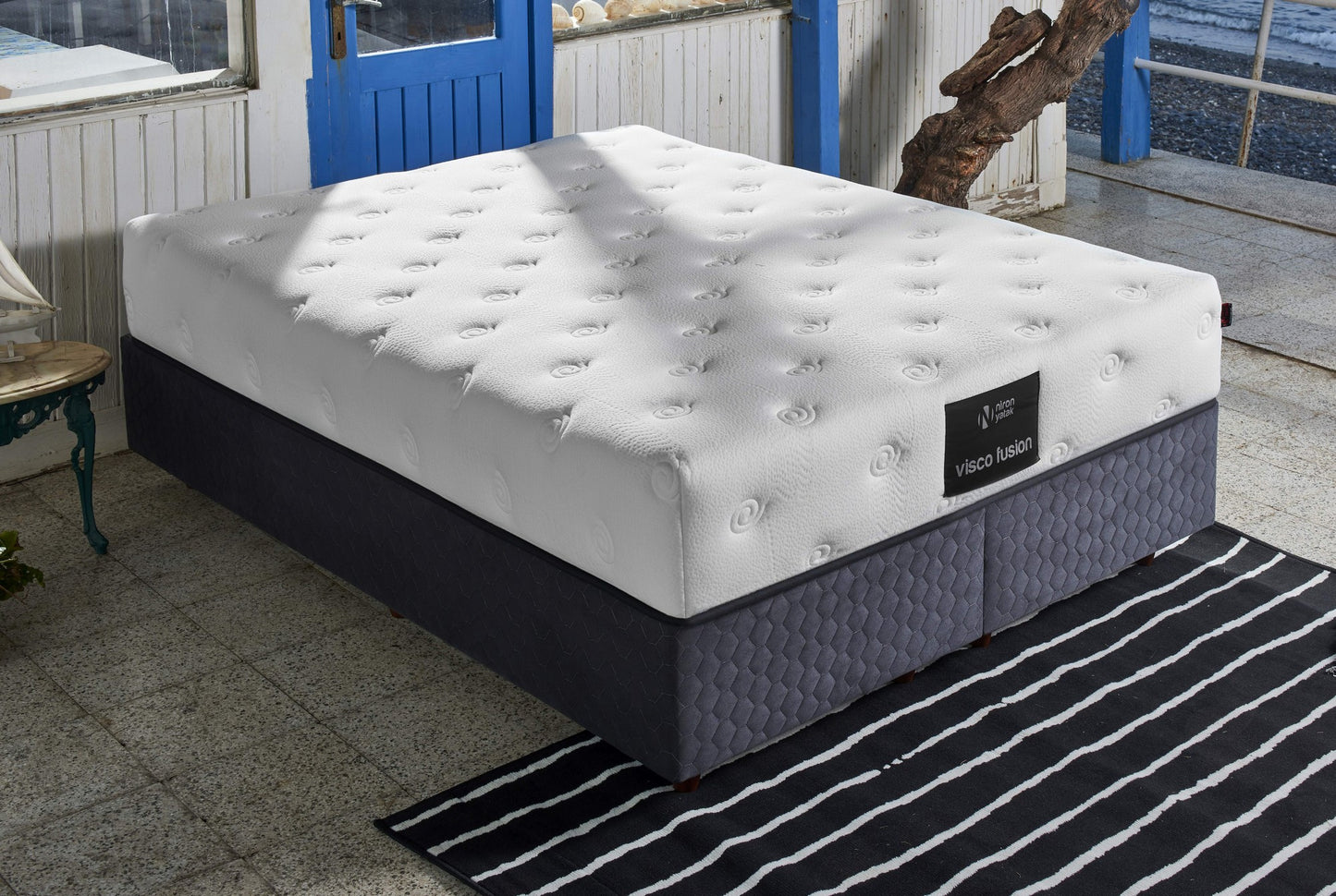 Στρώμα πολυτελείας 150x200 cm με αφρό μνήμης διπλού μεγέθους και ελατήρια τσέπης 480NRN1187