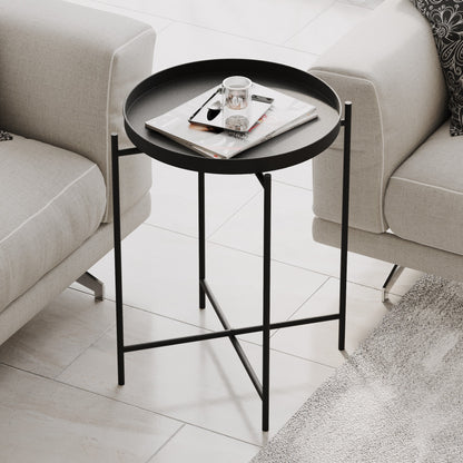 Τραπεζάκι Σαλονιού Μαύρο 46 x 46 x 56 εκ GR491CRT1140
