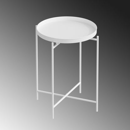 Τραπεζάκι Σαλονιού Λευκό 46 x 46 x 56 εκ GR491CRT1141