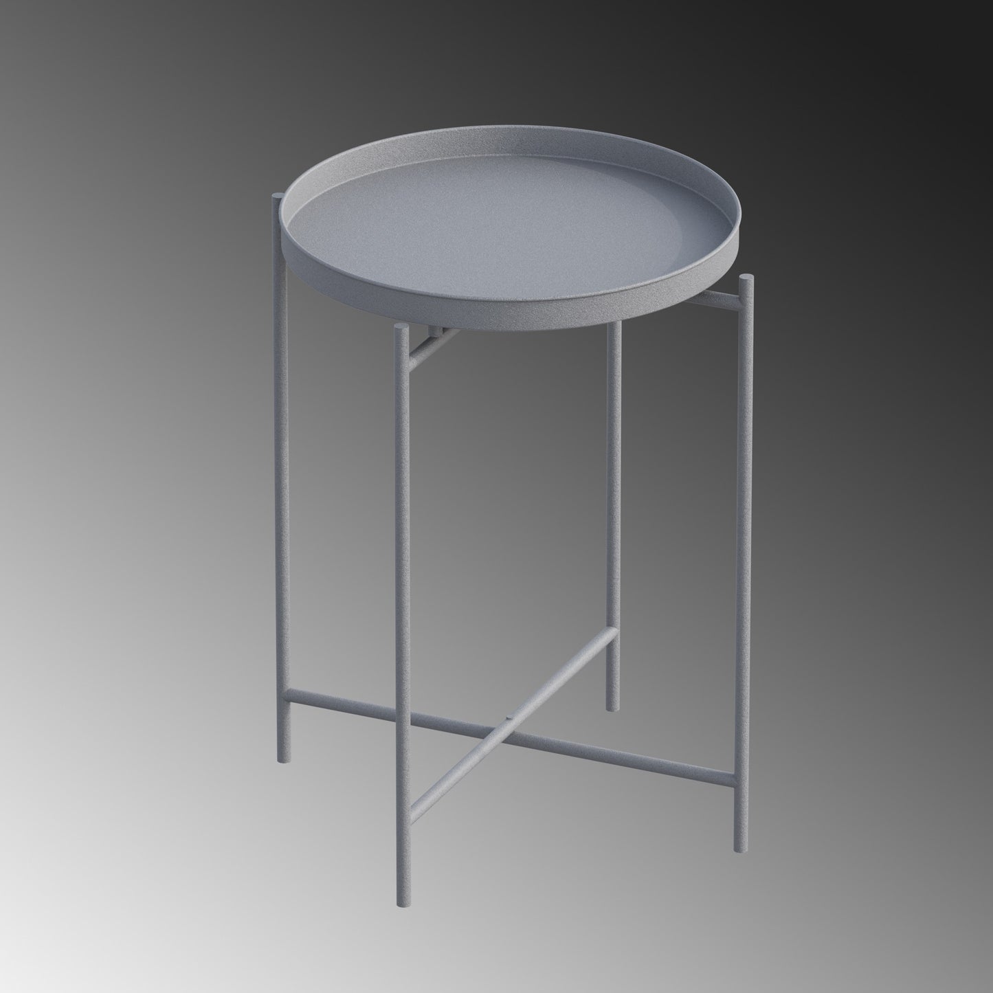 Τραπεζάκι Σαλονιού Γκρι 46 x 46 x 56 εκ GR491CRT1142