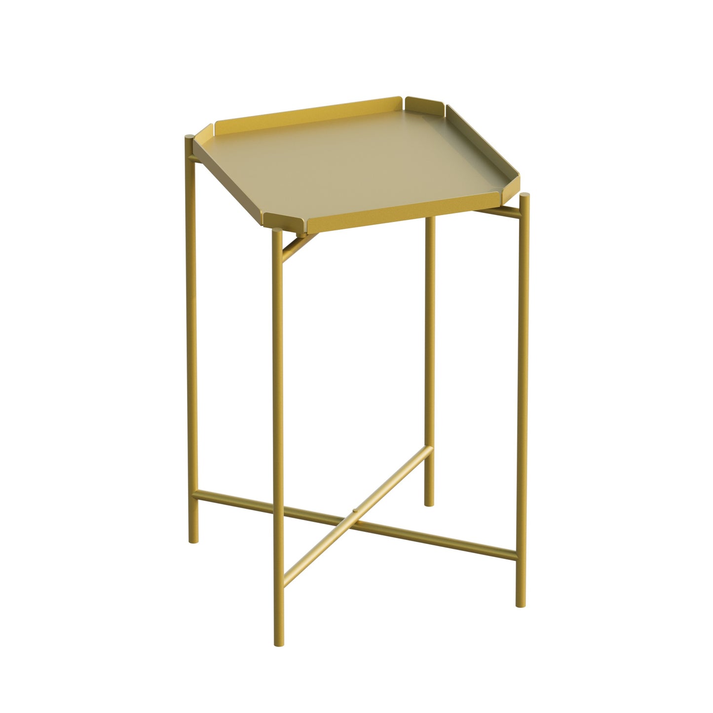 Τραπεζάκι Σαλονιού Χρυσό 46 x 46 x 56 εκ GR491CRT1145