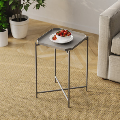 Τραπεζάκι Σαλονιού Γκρι 46 x 46 x 56 εκ GR491CRT1147